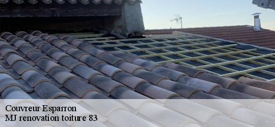 Couvreur  esparron-83560 MJ renovation toiture 83