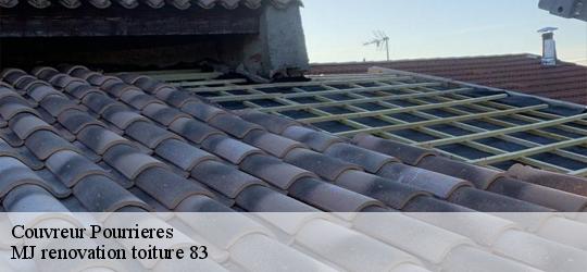 Couvreur  pourrieres-83910 MJ renovation toiture 83