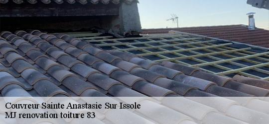 Couvreur  sainte-anastasie-sur-issole-83136 MJ renovation toiture 83