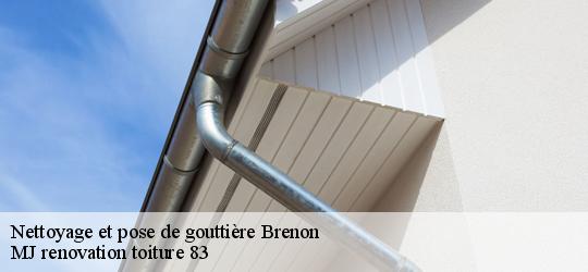 Nettoyage et pose de gouttière  brenon-83840 MJ renovation toiture 83