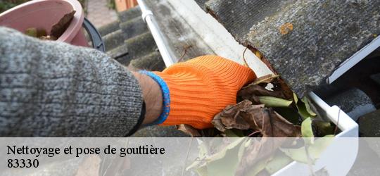 Nettoyage et pose de gouttière 83330