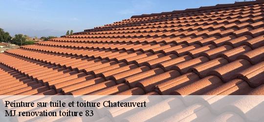 Peinture sur tuile et toiture  chateauvert-83670 MJ renovation toiture 83