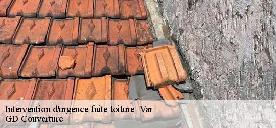 Intervention d'urgence fuite toiture Var