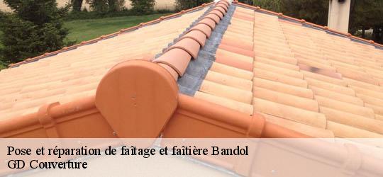 Pose et réparation de faîtage et faîtière  83150