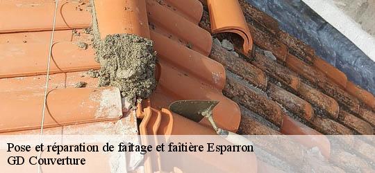 Pose et réparation de faîtage et faîtière 83560