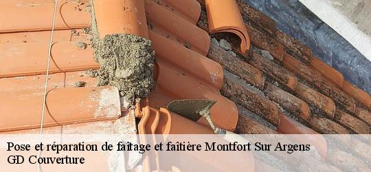 Pose et réparation de faîtage et faîtière  83570