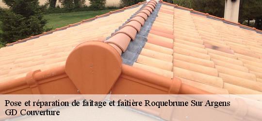 Pose et réparation de faîtage et faîtière  83520
