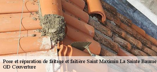 Pose et réparation de faîtage et faîtière 83470