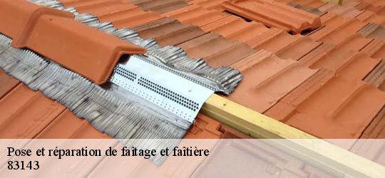 Pose et réparation de faîtage et faîtière 83143