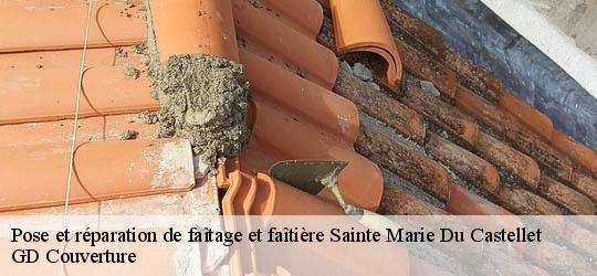 Pose et réparation de faîtage et faîtière 83330