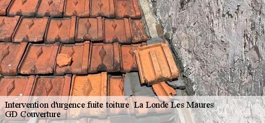 Intervention d'urgence fuite toiture 83250