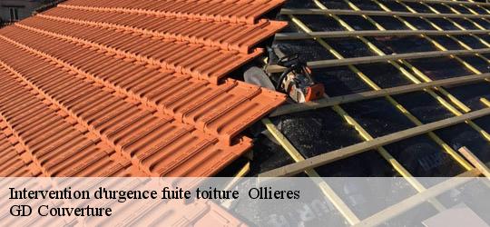 Intervention d'urgence fuite toiture 83470
