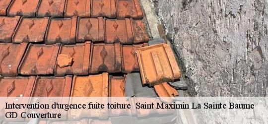 Intervention d'urgence fuite toiture 83470