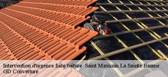 Intervention d'urgence fuite toiture 83470
