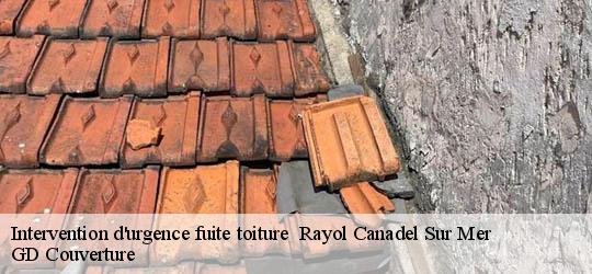 Intervention d'urgence fuite toiture 83820