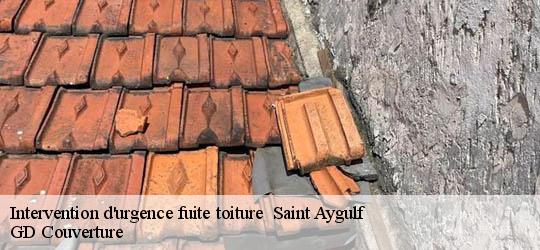 Intervention d'urgence fuite toiture 83370
