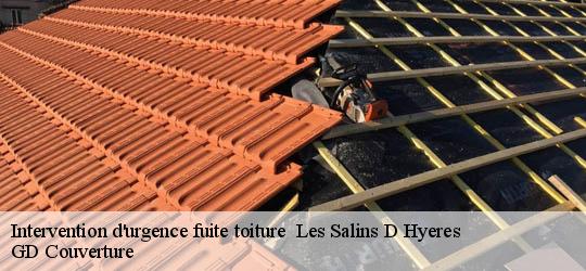Intervention d'urgence fuite toiture   83400