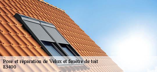 Pose et réparation de Velux et fenêtre de toit 83400