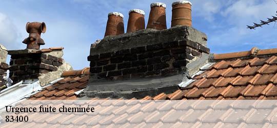 Urgence fuite cheminée 83400