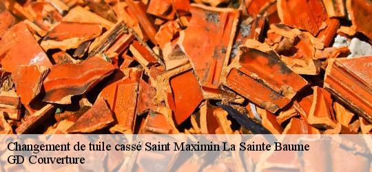 Changement de tuile cassé 83470