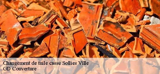Changement de tuile cassé  83210